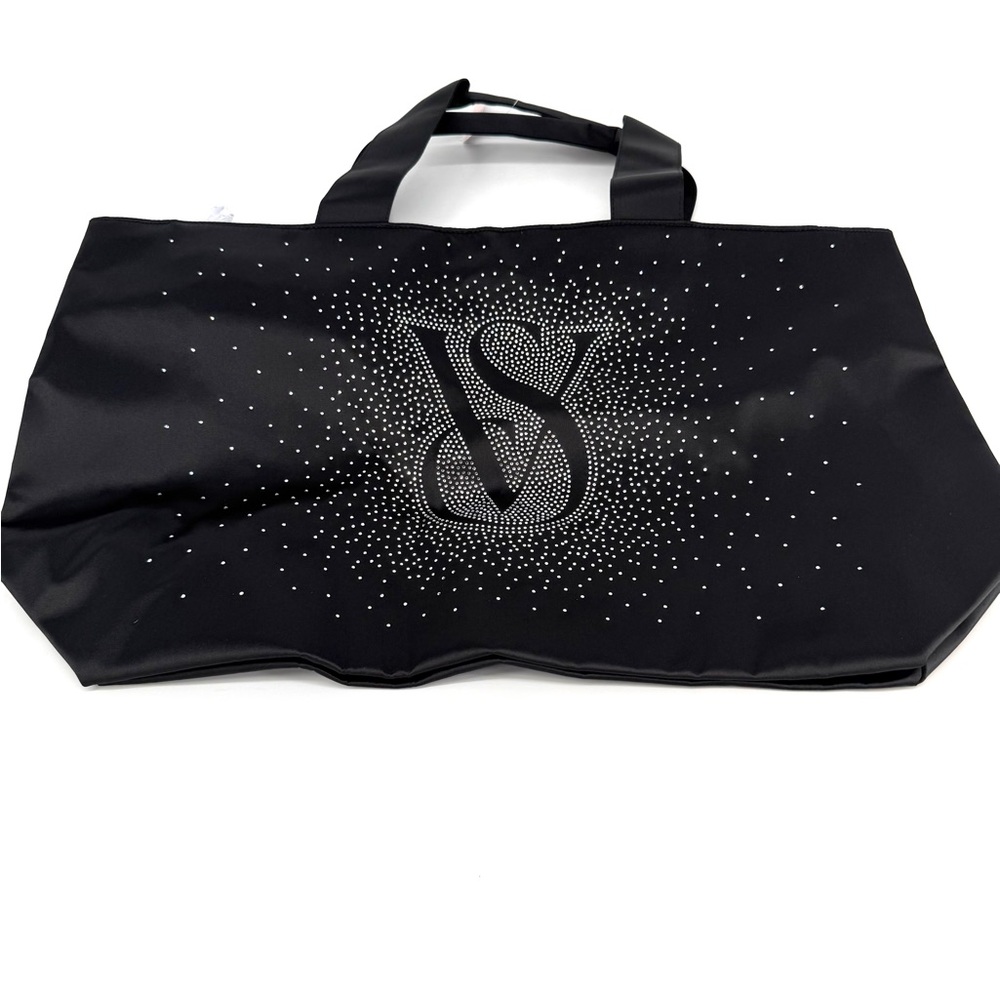 Victoria's Secret Black Tote with Sparkling Design